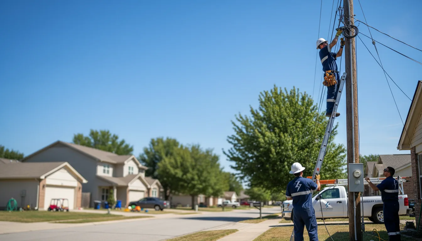 Residential electrician providing installation services in Mason, WV